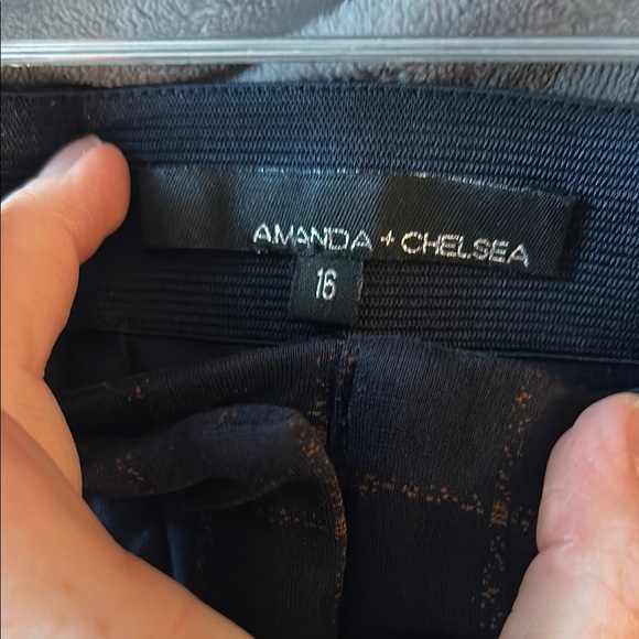 Amanda & Chelsea Black Checkered Straight Leg Pants - Picture 5 of 5